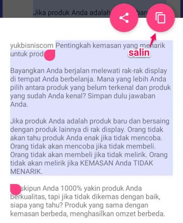 cara copy paste caption orang di instagram