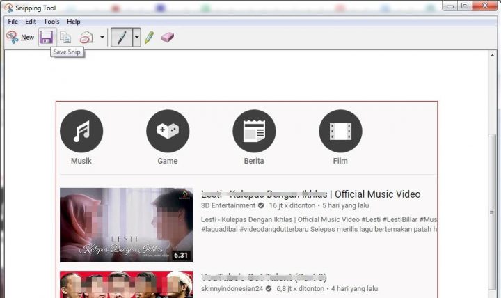 cara screenshot di notebook lenovo